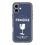 スリムプロテクションプレミアムケース with MagSafe［ FRAGILE - Navy ］