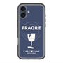 スリムプロテクションプレミアムケース with MagSafe［ FRAGILE - Navy ］