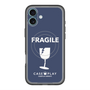 スリムプロテクションプレミアムケース with MagSafe［ FRAGILE - Navy ］