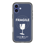 スリムプロテクションプレミアムケース with MagSafe［ FRAGILE - Navy ］