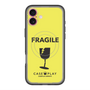 スリムプロテクションプレミアムケース with MagSafe［ FRAGILE - Yellow ］