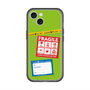 スリムプロテクションプレミアムケース with MagSafe［ FRAGILE Stickers - Green ］