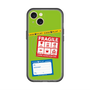 スリムプロテクションプレミアムケース with MagSafe［ FRAGILE Stickers - Green ］