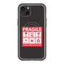 スリムプロテクションプレミアムケース with MagSafe［ FRAGILE Sticker - Black ］