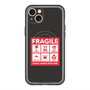 スリムプロテクションプレミアムケース with MagSafe［ FRAGILE Sticker - Black ］