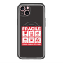 スリムプロテクションプレミアムケース with MagSafe［ FRAGILE Sticker - Black ］