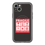 スリムプロテクションプレミアムケース with MagSafe［ FRAGILE Sticker - Black ］