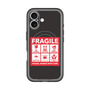 スリムプロテクションプレミアムケース with MagSafe［ FRAGILE Sticker - Black ］