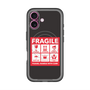 スリムプロテクションプレミアムケース with MagSafe［ FRAGILE Sticker - Black ］