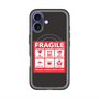 スリムプロテクションプレミアムケース with MagSafe［ FRAGILE Sticker - Black ］