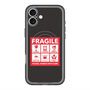 スリムプロテクションプレミアムケース with MagSafe［ FRAGILE Sticker - Black ］