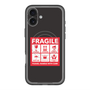 スリムプロテクションプレミアムケース with MagSafe［ FRAGILE Sticker - Black ］