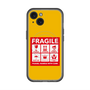 スリムプロテクションプレミアムケース with MagSafe［ FRAGILE Sticker - Yellow ］