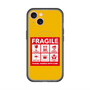 スリムプロテクションプレミアムケース with MagSafe［ FRAGILE Sticker - Yellow ］