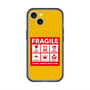 スリムプロテクションプレミアムケース with MagSafe［ FRAGILE Sticker - Yellow ］