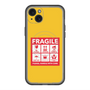 スリムプロテクションプレミアムケース with MagSafe［ FRAGILE Sticker - Yellow ］