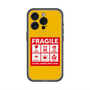 スリムプロテクションプレミアムケース with MagSafe［ FRAGILE Sticker - Yellow ］
