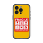 スリムプロテクションプレミアムケース with MagSafe［ FRAGILE Sticker - Yellow ］