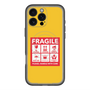 スリムプロテクションプレミアムケース with MagSafe［ FRAGILE Sticker - Yellow ］