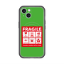 スリムプロテクションプレミアムケース with MagSafe［ FRAGILE Sticker - Green ］