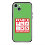 スリムプロテクションプレミアムケース with MagSafe［ FRAGILE Sticker - Green ］