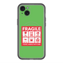 スリムプロテクションプレミアムケース with MagSafe［ FRAGILE Sticker - Green ］