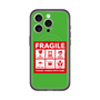 スリムプロテクションプレミアムケース with MagSafe［ FRAGILE Sticker - Green ］