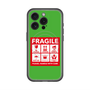 スリムプロテクションプレミアムケース with MagSafe［ FRAGILE Sticker - Green ］