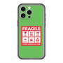 スリムプロテクションプレミアムケース with MagSafe［ FRAGILE Sticker - Green ］