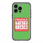 スリムプロテクションプレミアムケース with MagSafe［ FRAGILE Sticker - Green ］
