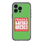 スリムプロテクションプレミアムケース with MagSafe［ FRAGILE Sticker - Green ］