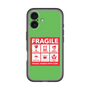スリムプロテクションプレミアムケース with MagSafe［ FRAGILE Sticker - Green ］