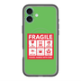 スリムプロテクションプレミアムケース with MagSafe［ FRAGILE Sticker - Green ］