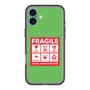 スリムプロテクションプレミアムケース with MagSafe［ FRAGILE Sticker - Green ］