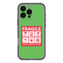 スリムプロテクションプレミアムケース with MagSafe［ FRAGILE Sticker - Green ］