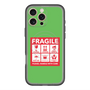 スリムプロテクションプレミアムケース with MagSafe［ FRAGILE Sticker - Green ］