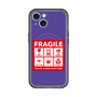 スリムプロテクションプレミアムケース with MagSafe［ FRAGILE Sticker - Purple ］