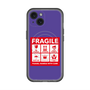 スリムプロテクションプレミアムケース with MagSafe［ FRAGILE Sticker - Purple ］