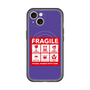 スリムプロテクションプレミアムケース with MagSafe［ FRAGILE Sticker - Purple ］