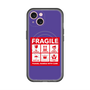 スリムプロテクションプレミアムケース with MagSafe［ FRAGILE Sticker - Purple ］