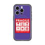 スリムプロテクションプレミアムケース with MagSafe［ FRAGILE Sticker - Purple ］