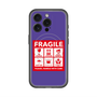 スリムプロテクションプレミアムケース with MagSafe［ FRAGILE Sticker - Purple ］