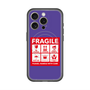 スリムプロテクションプレミアムケース with MagSafe［ FRAGILE Sticker - Purple ］