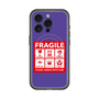 スリムプロテクションプレミアムケース with MagSafe［ FRAGILE Sticker - Purple ］