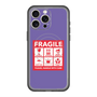 スリムプロテクションプレミアムケース with MagSafe［ FRAGILE Sticker - Purple ］