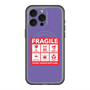 スリムプロテクションプレミアムケース with MagSafe［ FRAGILE Sticker - Purple ］
