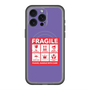 スリムプロテクションプレミアムケース with MagSafe［ FRAGILE Sticker - Purple ］