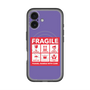 スリムプロテクションプレミアムケース with MagSafe［ FRAGILE Sticker - Purple ］