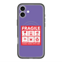 スリムプロテクションプレミアムケース with MagSafe［ FRAGILE Sticker - Purple ］