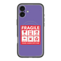 スリムプロテクションプレミアムケース with MagSafe［ FRAGILE Sticker - Purple ］